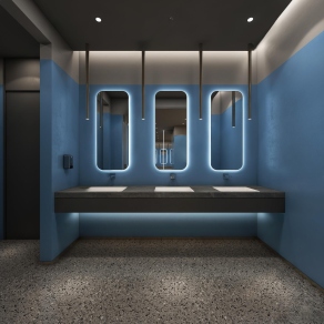 现代公共卫生间3D模型下载